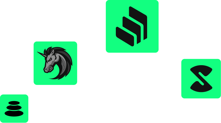 Exzo Network apps logos
