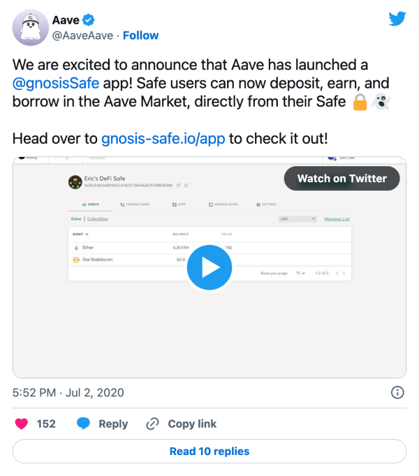 Tweet from Aave